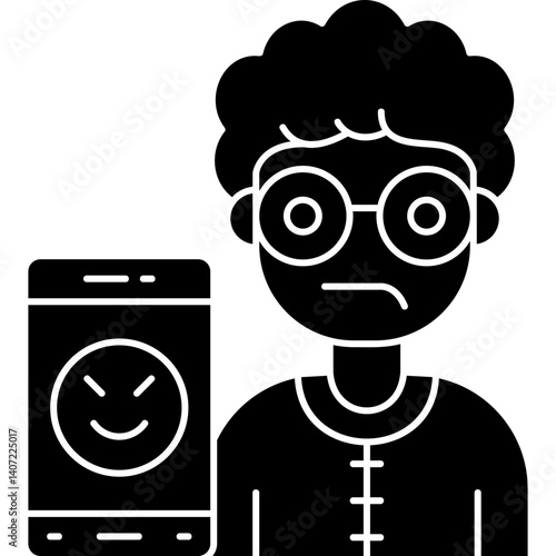 Cyberbullying Icon Vector Element
