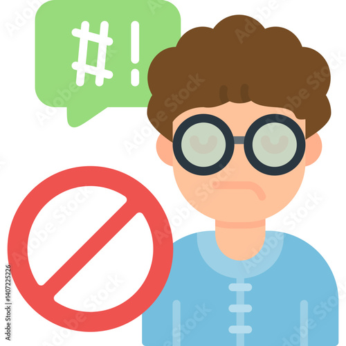 Blocking Icon Vector Element