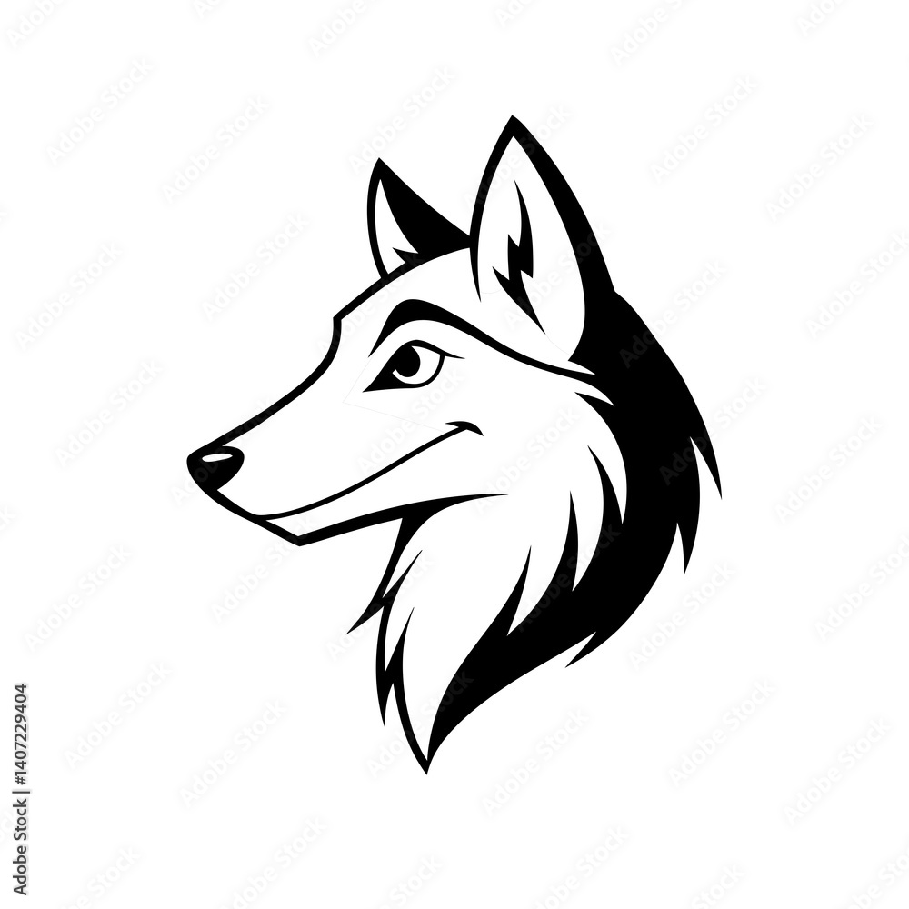 Naklejka premium wolf vector illustration