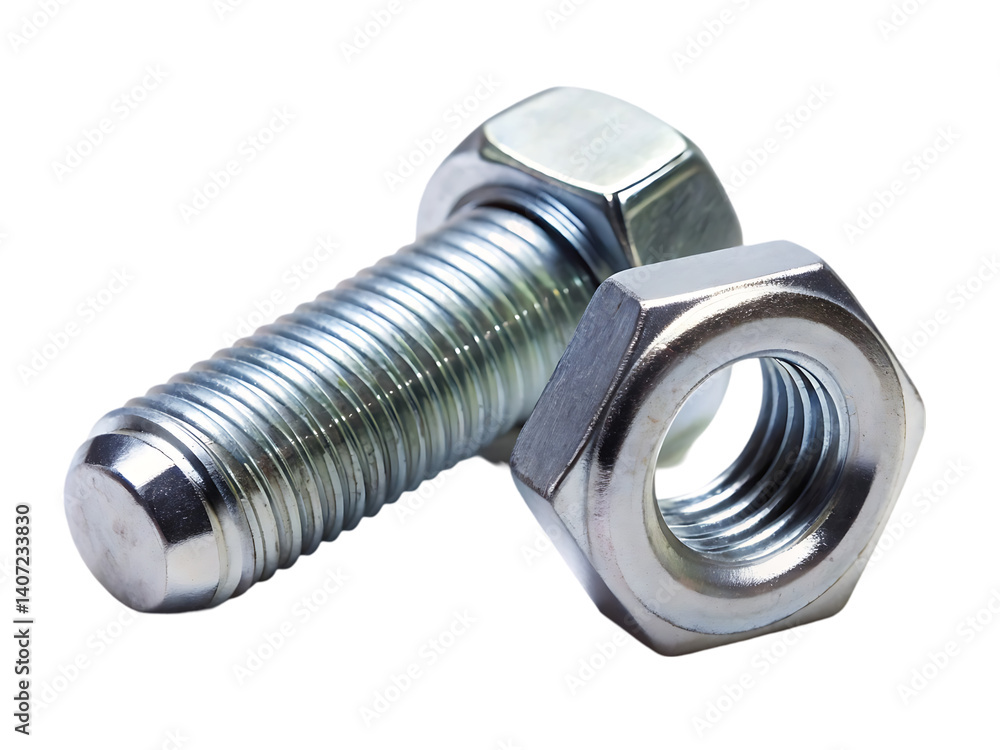 metal bolt and nut