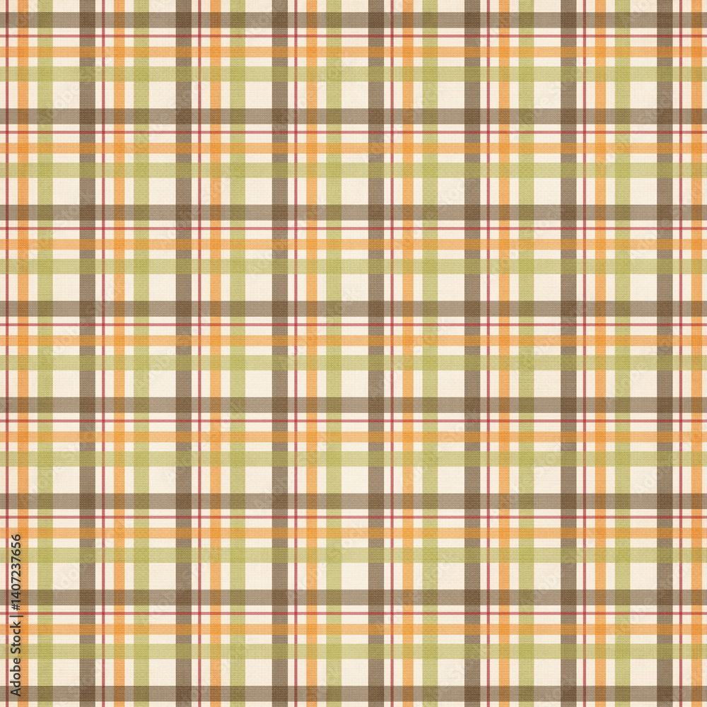 Colorful plaid gingham, scottish tartan texture, grid graph paper with rhombus squares pattern, picnic napkin and curtain tablecloth, vector seamless geometric checkered fabric Colorful plaid gingham, scottish tartan texture, grid graph paper with rhombus squares pattern, picnic napkin and curtain tablecloth, vector seamless geometric checkered fabric