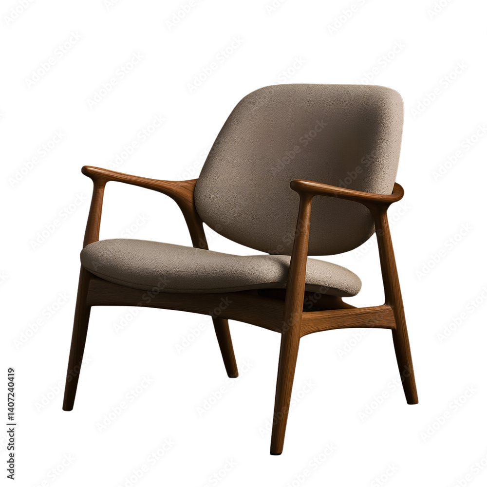 Stylish armchair for lounge areas