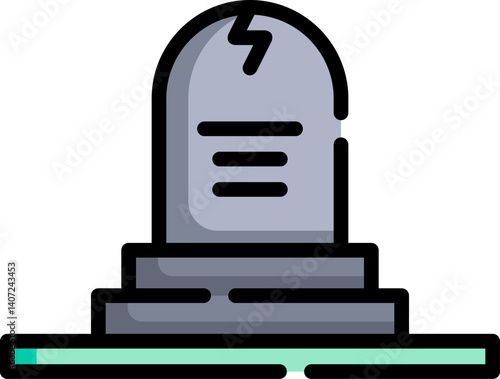 tomb Illustration on a white background    