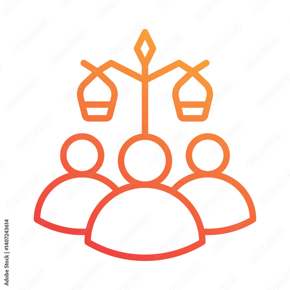 Fototapeta premium Family Law Icon