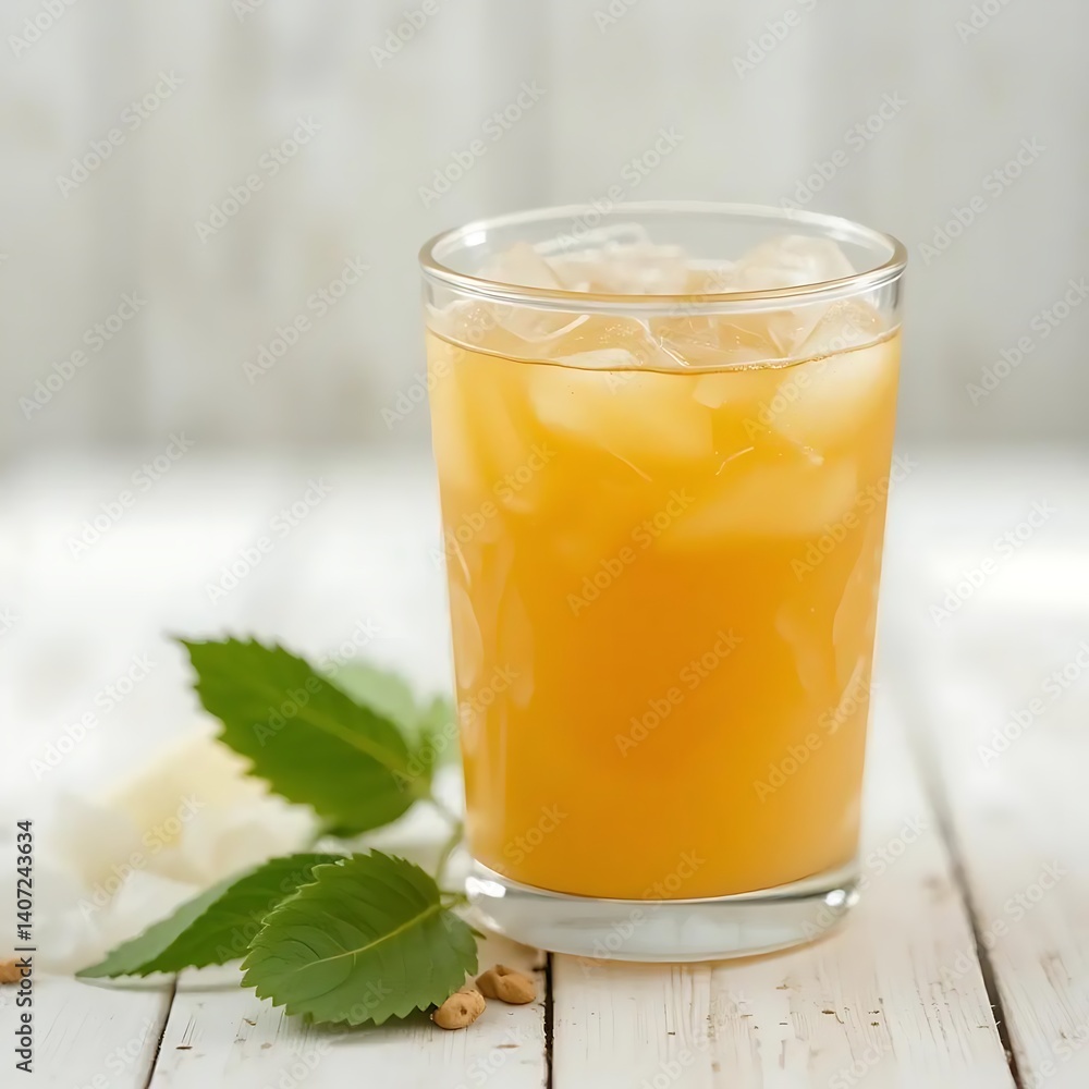 glass of fresh orange juice glass of fresh orange juice