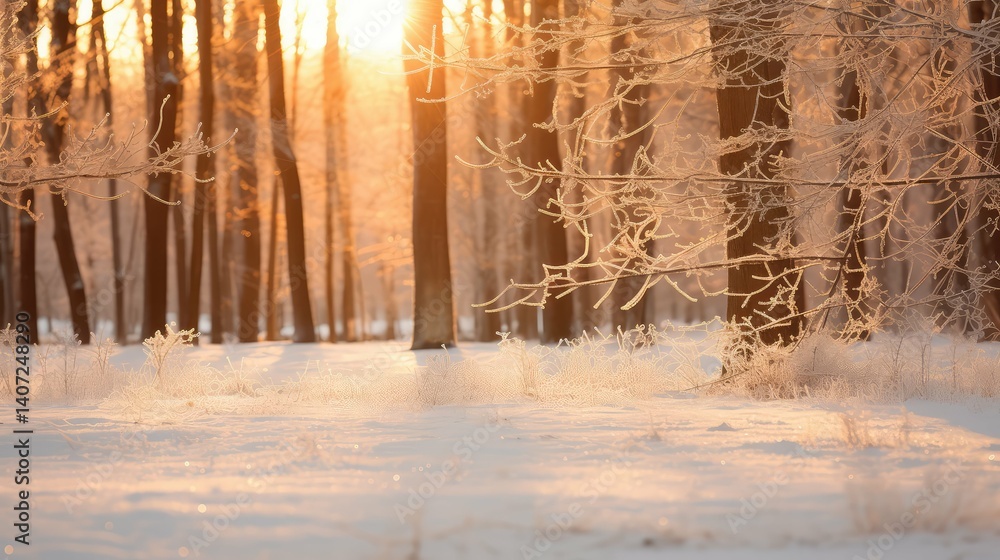 Obraz premium scene sun and snowflake