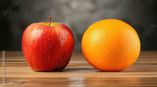 texture comparing apples and oranges