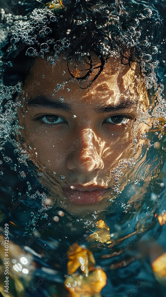 Submerged Portrait of a Person Submerged Portrait of a Person