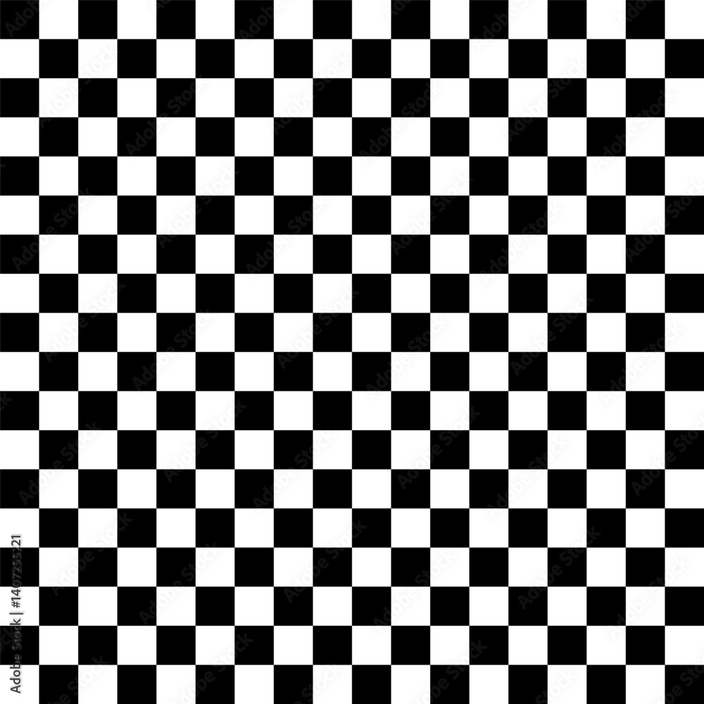 Fototapeta premium Black and white checkered pattern, Checkerboard seamless pattern eps10