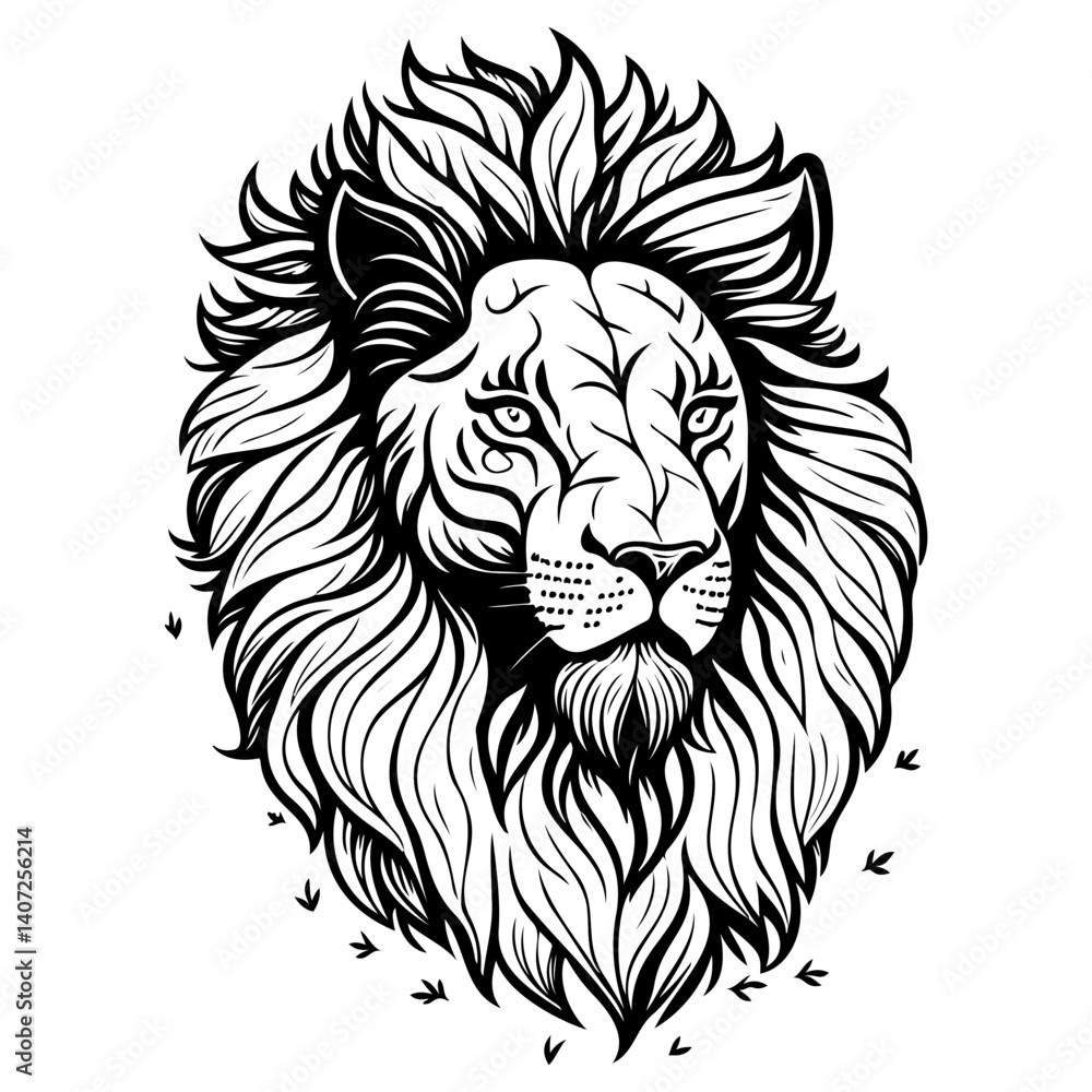 Bold Lion Mane Design for Graphic Presentation Bold Lion Mane Design for Graphic Presentation