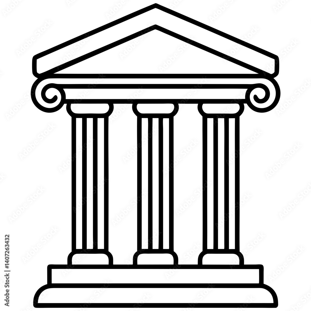 greek column isolated on white greek column isolated on white