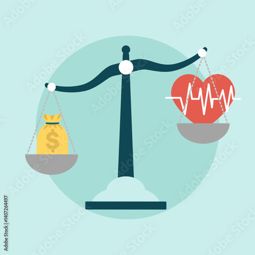 Healthcare costs and health: balancing money and wellbeing on a scale