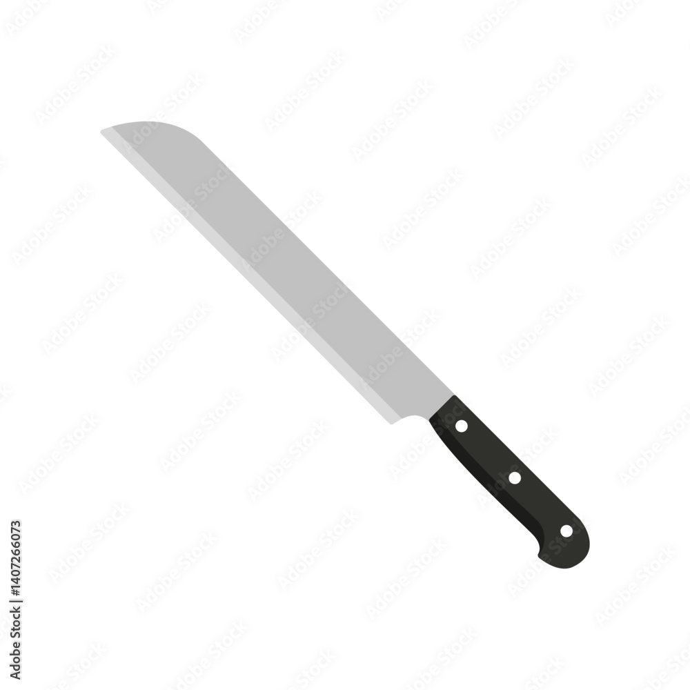 bread knife flat icon illustration bread knife flat icon illustration
