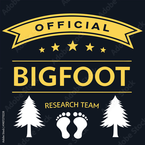 Official Bigfoot Research Team T-Shirt for Believers and Investigators
