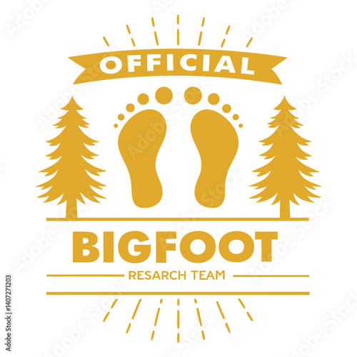 Official Bigfoot Research Team Retro Sunset T-Shirt for Believers