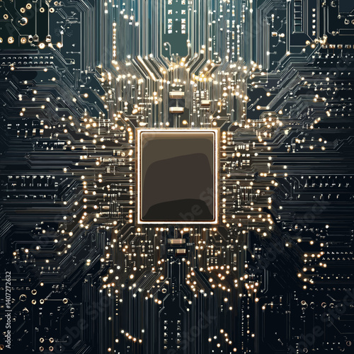 半導体のシンプルなベクターイラスト
