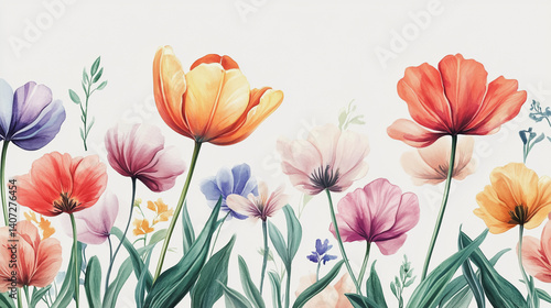 Wallpaper Mural Elegant wedding invitation card background . Minimal hand painted watercolor botanical flowers texture template background. Design for wedding, vip cover, poster, rsvp moderncard.Valentine's Day Torontodigital.ca