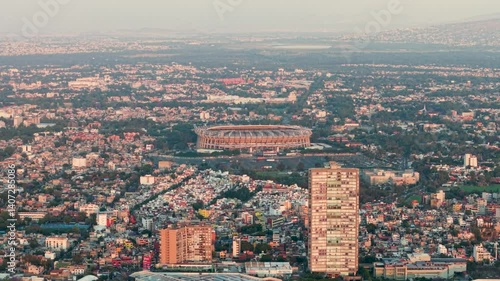Wallpaper Mural Distant aerial view of the Azteca Stadium, ready for the World Cup Torontodigital.ca