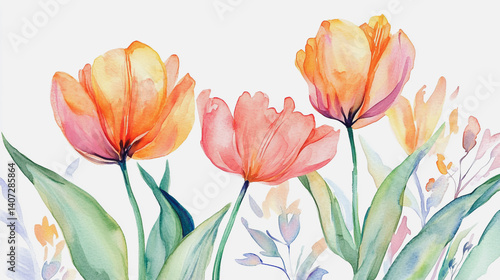 Elegant wedding invitation card background vector. Minimal hand painted watercolor botanical flowers texture template background. Design for wedding, vip cover, poster, rsvp moderncard.Valentine's Day