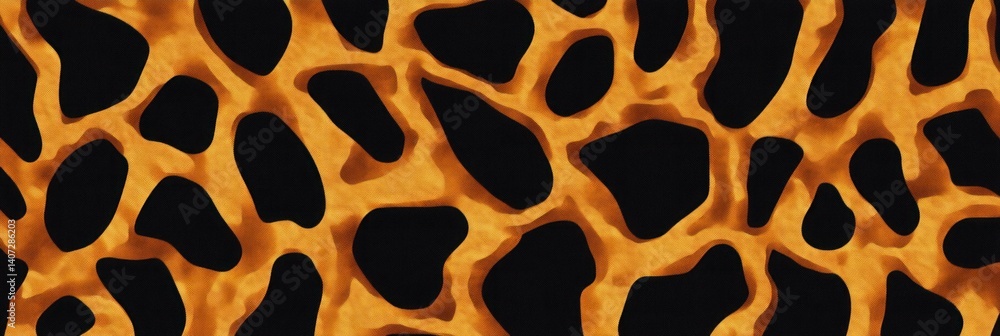Fototapeta premium Giraffe skin texture isolated. Close-up giraffe pattern. Wild Animal fur. Giraffe spots. Realistic giraffe skin. Giraffe design texture. Detailed giraffe skin close-up. Wild Animal texture. 