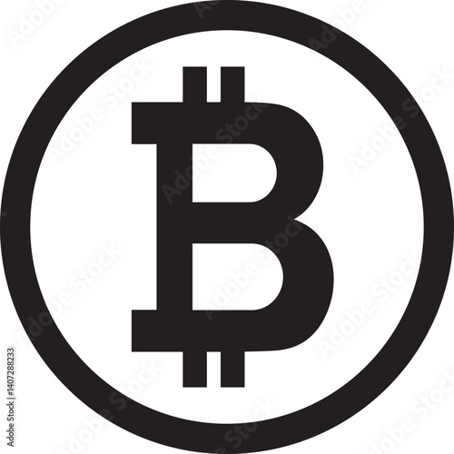 finances bitcoin icon sign vector