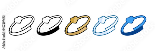 Bracelet Icon Set Multiple Style Collection