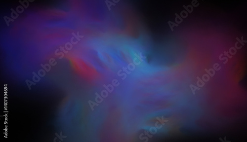 Obraz na płótnie Fractal colored abstract on black background w salonie
