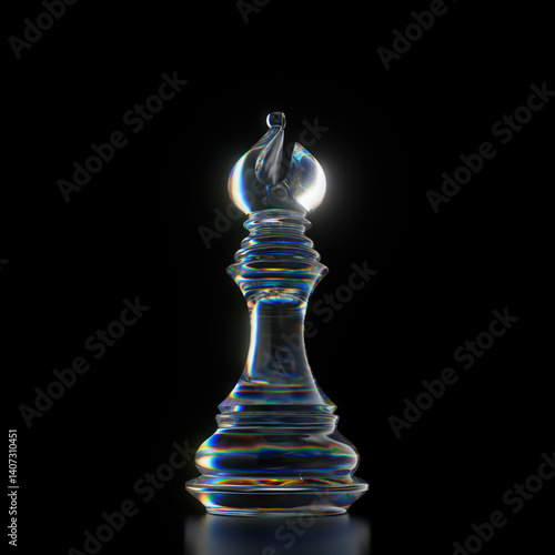 Obraz na płótnie Bishop Chess Piece w salonie