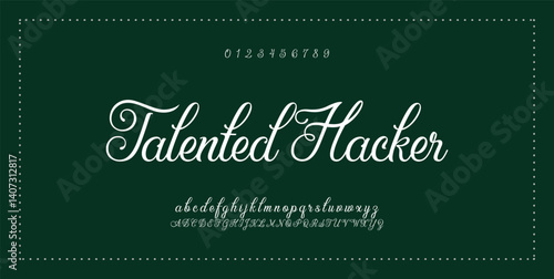 Signature Font Calligraphy Logotype Script Font Type Font lettering handwritten