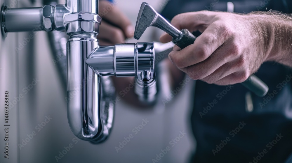 Plumber sealing a pipe joint. Featuring pipe sealing and plumbing work Plumber sealing a pipe joint. Featuring pipe sealing and plumbing work