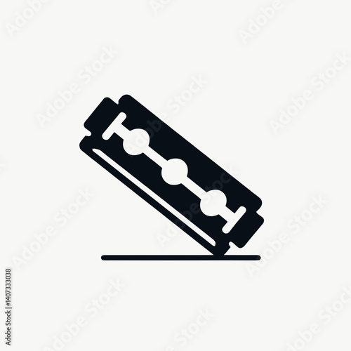 Razor Tip Silhouettes in black on a white background