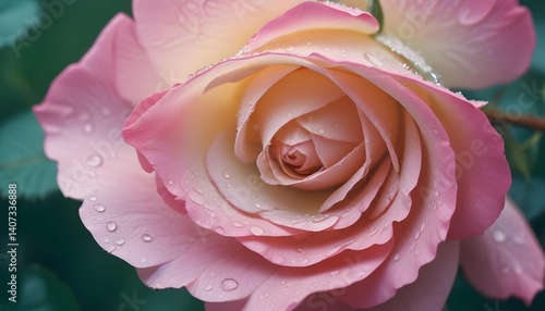 pink rose closeup