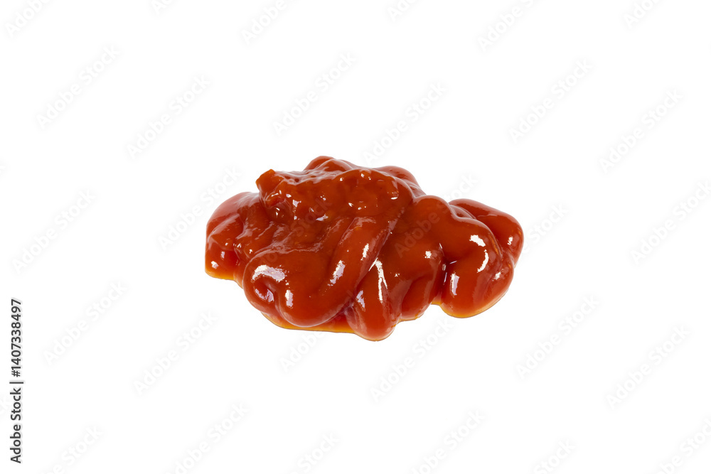 blot of tomato ketchup sauce isolated on white or transparent png blot of tomato ketchup sauce isolated on white or transparent png