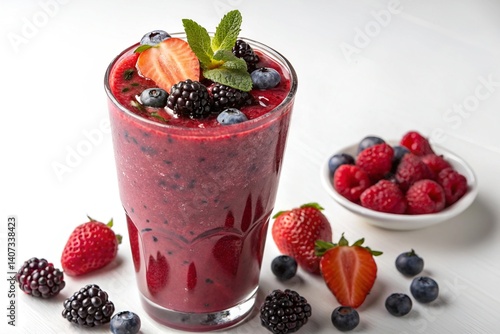 berry smoothie with berries