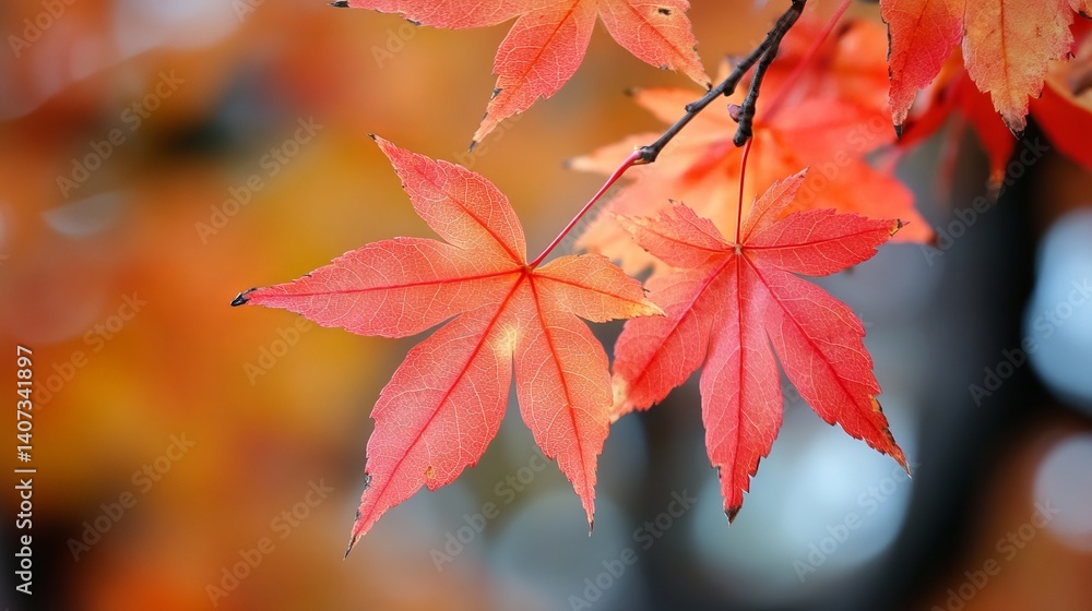 Vibrant red maple leaves autumn nature photography background fall tree leaf plant image macro orange Vibrant red maple leaves autumn nature photography background fall tree leaf plant image macro orange