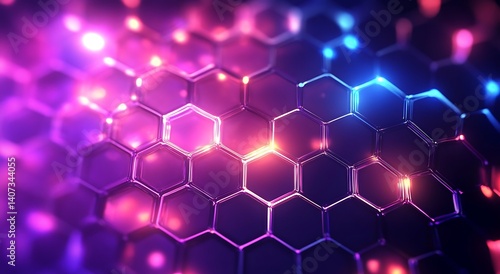 abstract background with hexagons