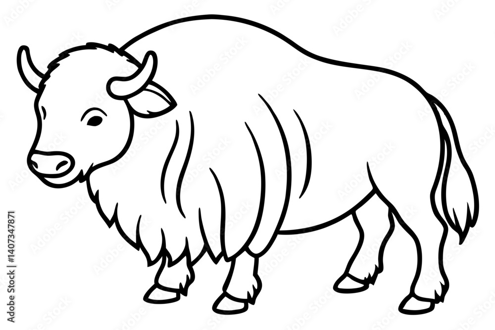 Musk Ox Elegant Linework Musk Ox Elegant Linework
