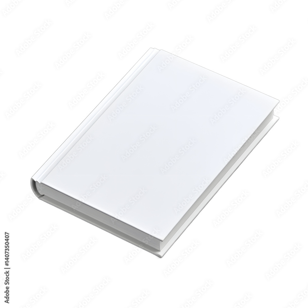 Blank White Book Mockup, Ready for Design Blank White Book Mockup, Ready for Design