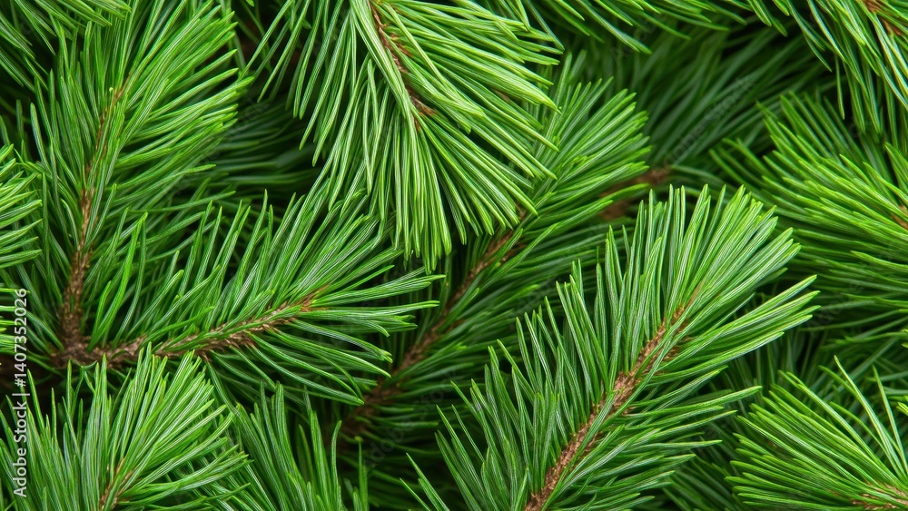 Lush green pine needles densely arranged, creating a vibrant natural backdrop for outdoor scenes Lush green pine needles densely arranged, creating a vibrant natural backdrop for outdoor scenes