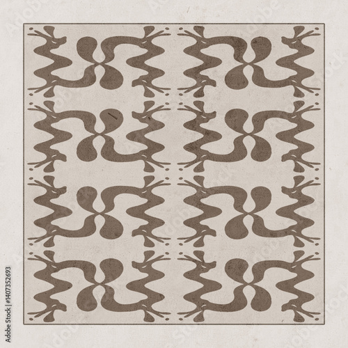 Abstract background in vintage style. Stylized old with grain. For use in graphics, for printing on wall decorations.