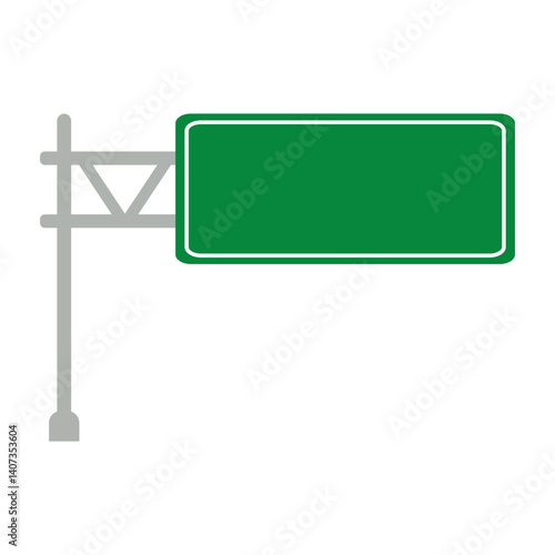 Blank Green Road Sign Board Icon, Simple Icon Vector Design, best used for presentation, application, web and banner