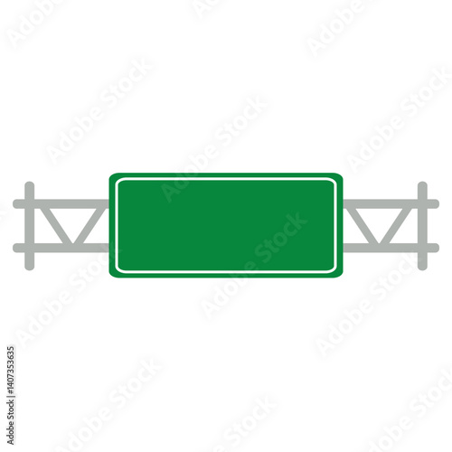 Blank Green Road Sign Board Icon, Simple Icon Vector Design, best used for presentation, application, web and banner