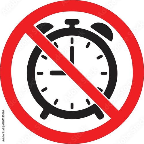 Illustration of a forbidden signal with a clock