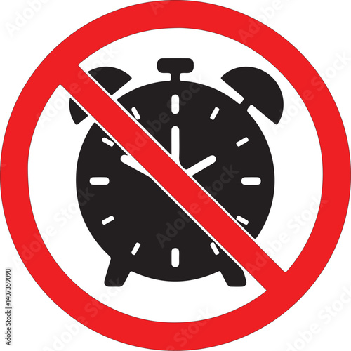 Illustration of a forbidden signal with a clock