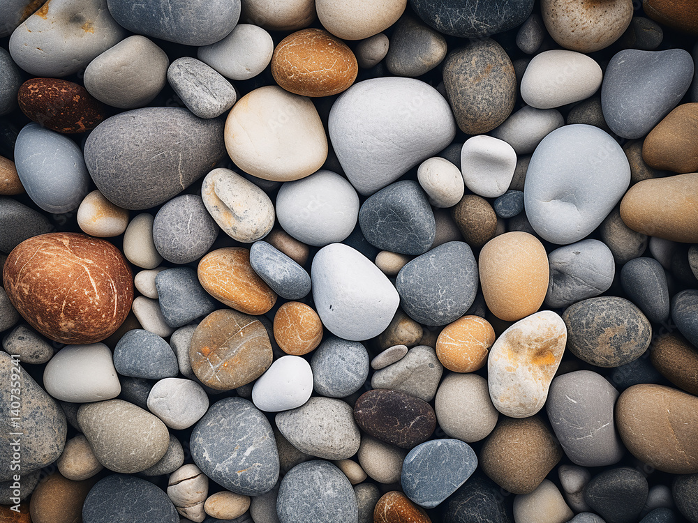 Clear and harmonious patterns in a rock garden creating deep truth and peace