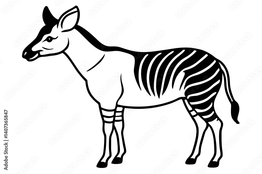 Obraz premium Okapi Elegance