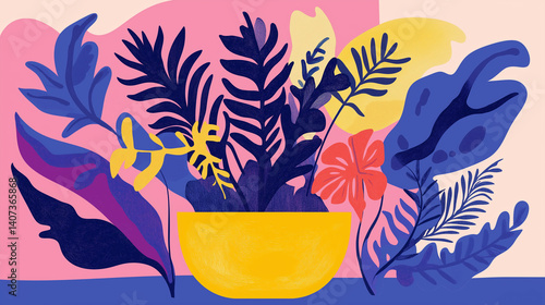 Colorful Plant Illustration