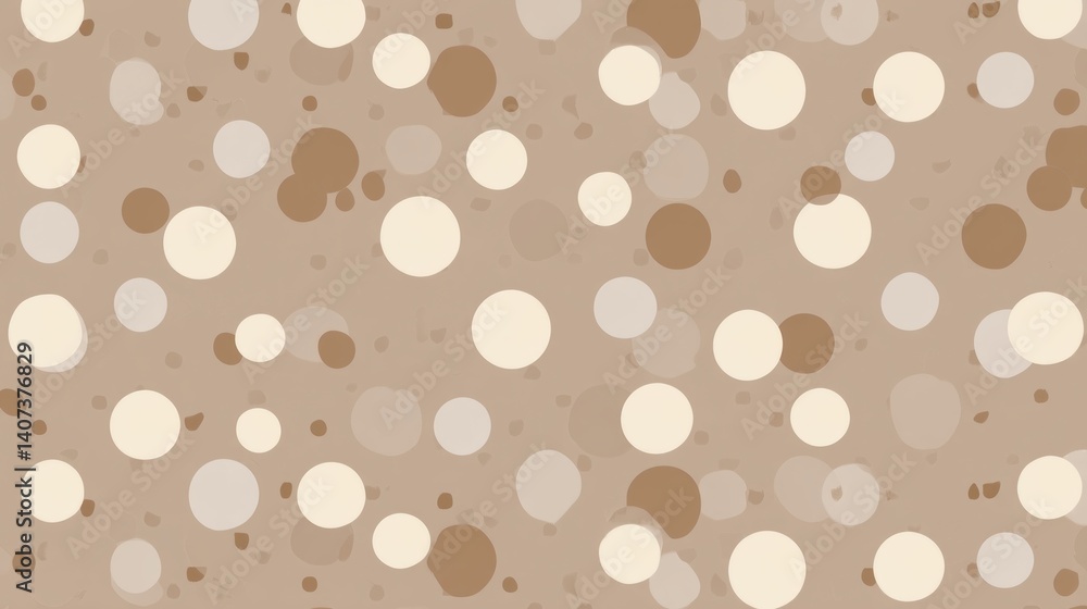 abstract seamless dot pattern in light brown color. abstract seamless dot pattern in light brown color.