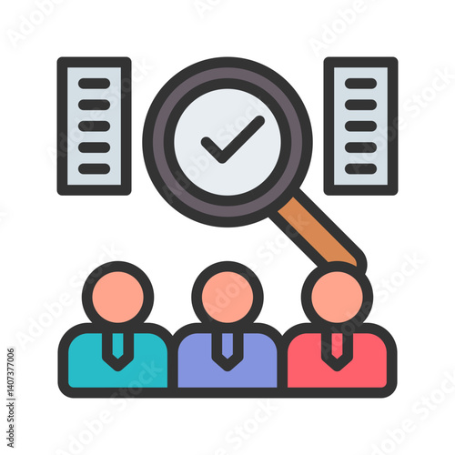 Candidate icon vector image. Suitable for mobile apps, web apps and print media.
