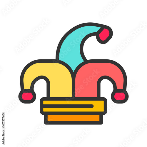Clown icon vector image. Suitable for mobile apps, web apps and print media.